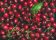 Freshly Washed Batch Of Cherries Photo